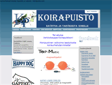 Tablet Screenshot of koirapuisto.com